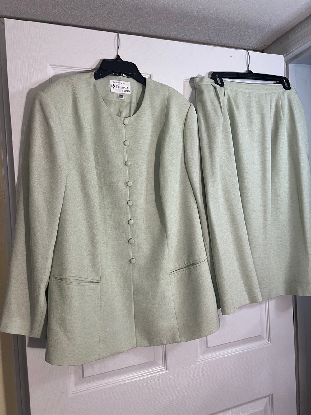 Kasper Mint Green Two-Piece Skirt Set